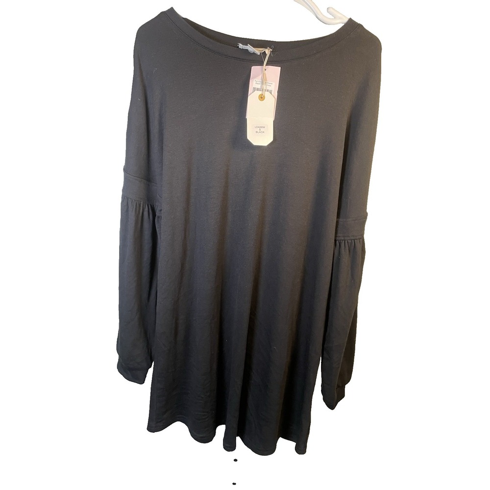Loveriche Long Sleeve Black Tshirt Dress Small Emo Goth Whimsigoth Witchy Tee